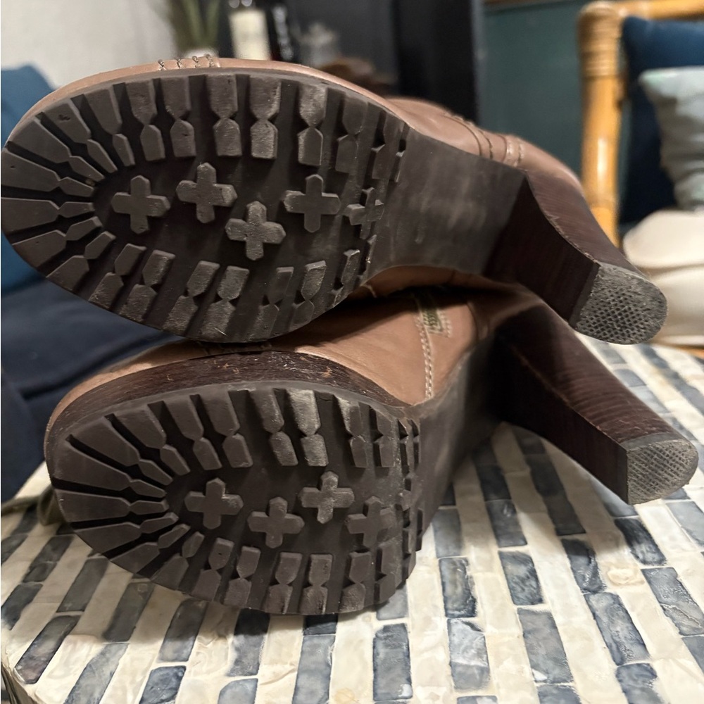 Donna Karen soft brown‎ leather winter boots size 7.5 - Picture 6 of 6